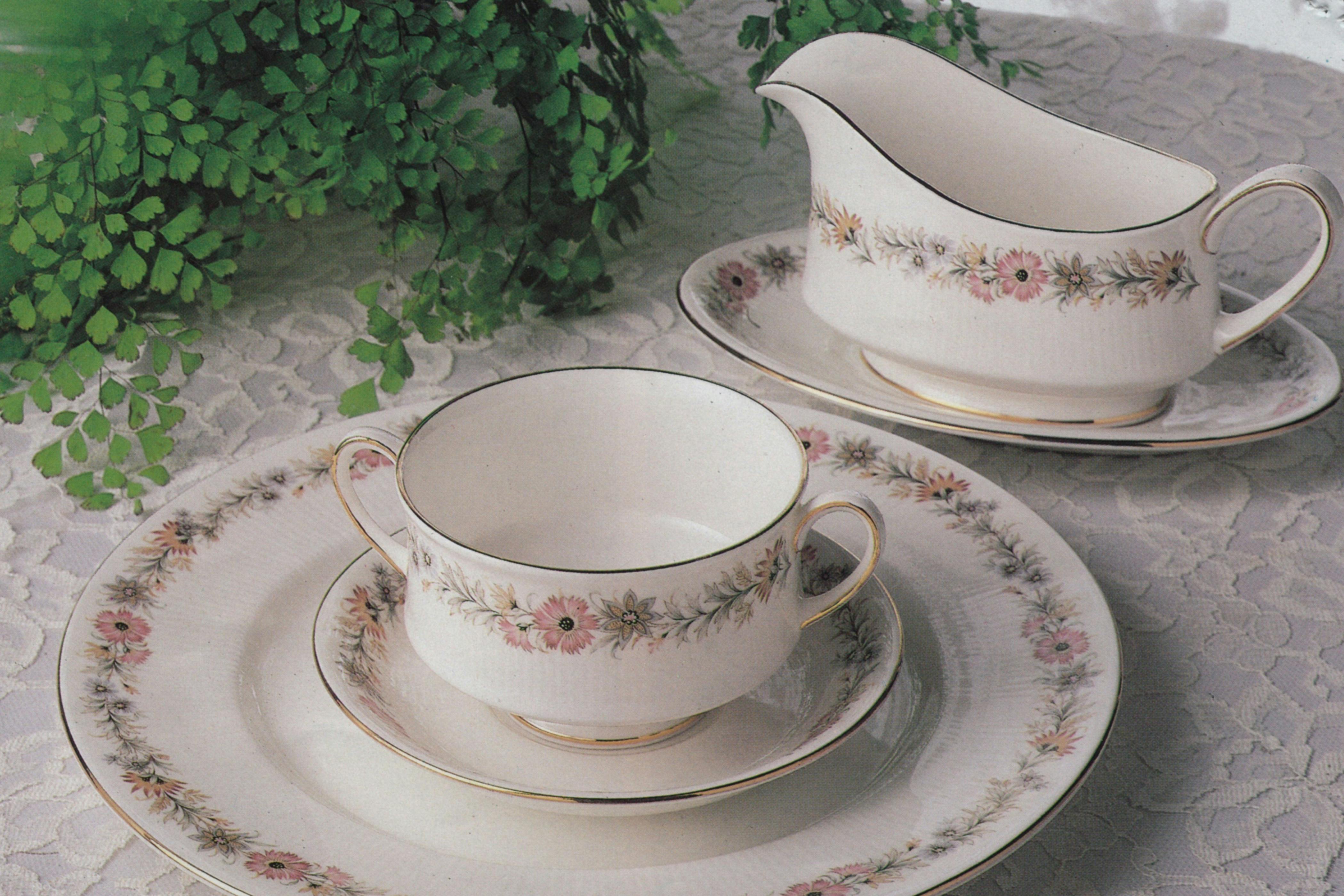 Paragon Afternoon Teacups Saucers set of store vintage bone china pattern Belinda